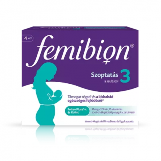 FEMIBION 3 SZOPTATÁS FILMTABLETTA ÉS KAPSZULA - 28X+28X